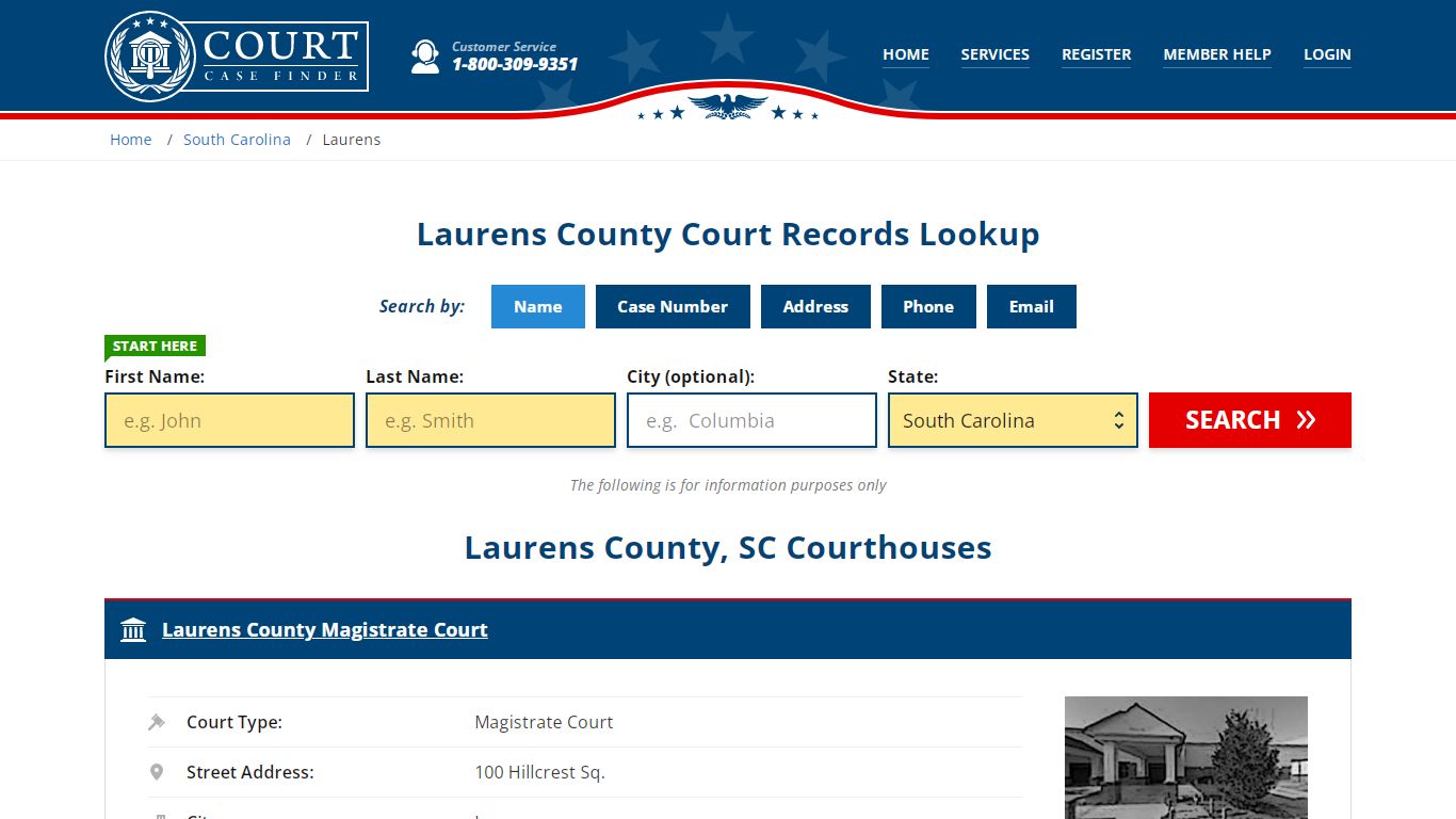 Laurens County Court Records | SC Case Lookup